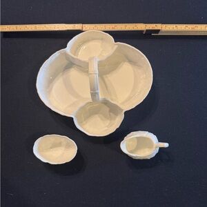 Vintage Wedgwood Countryware Service dish with Cream and Sugar Holders